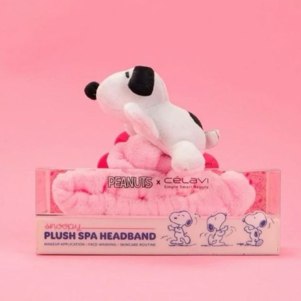 Pink Plush Spa Headband